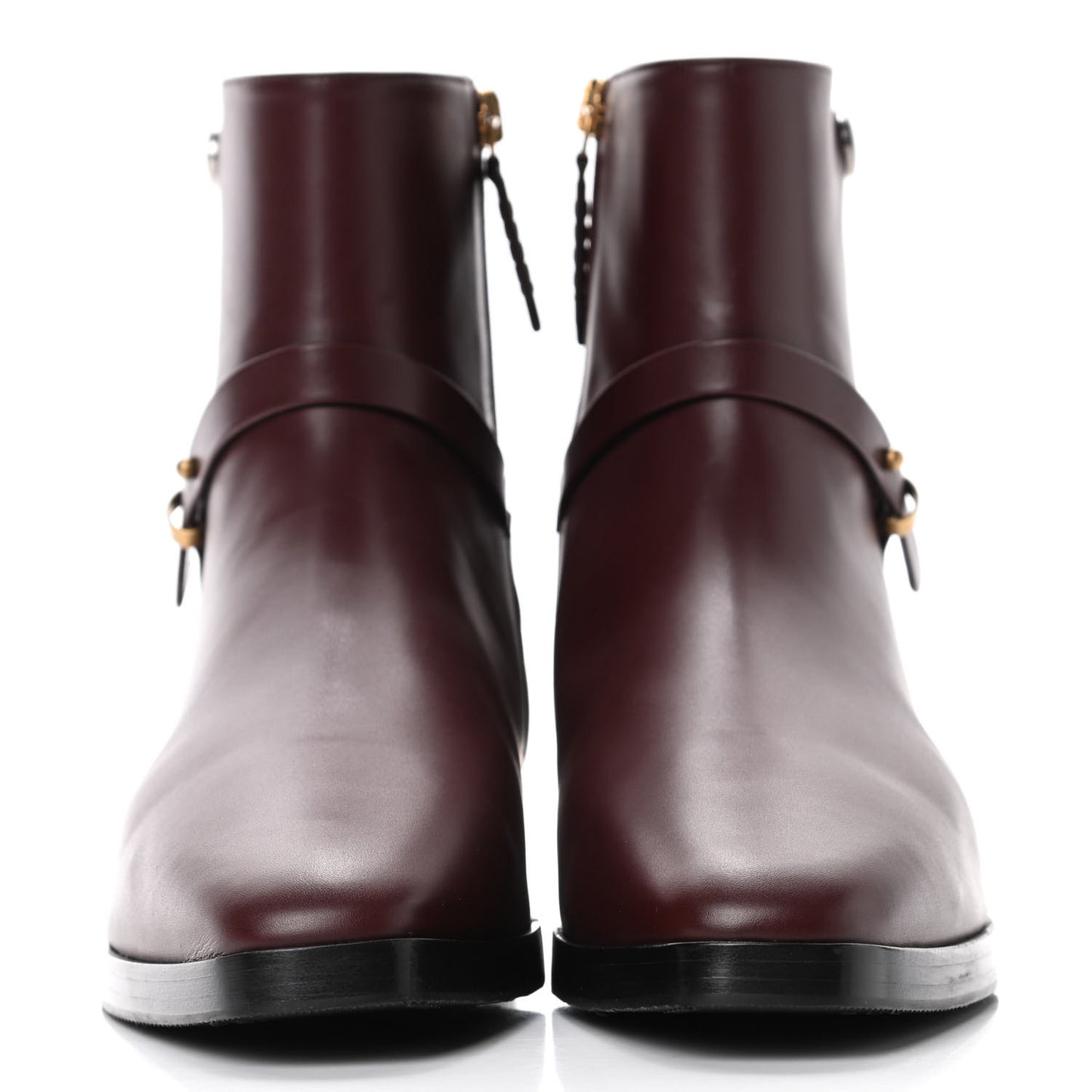 Calfskin Womens GG Ankle Boots 38 Vintage Bordeaux