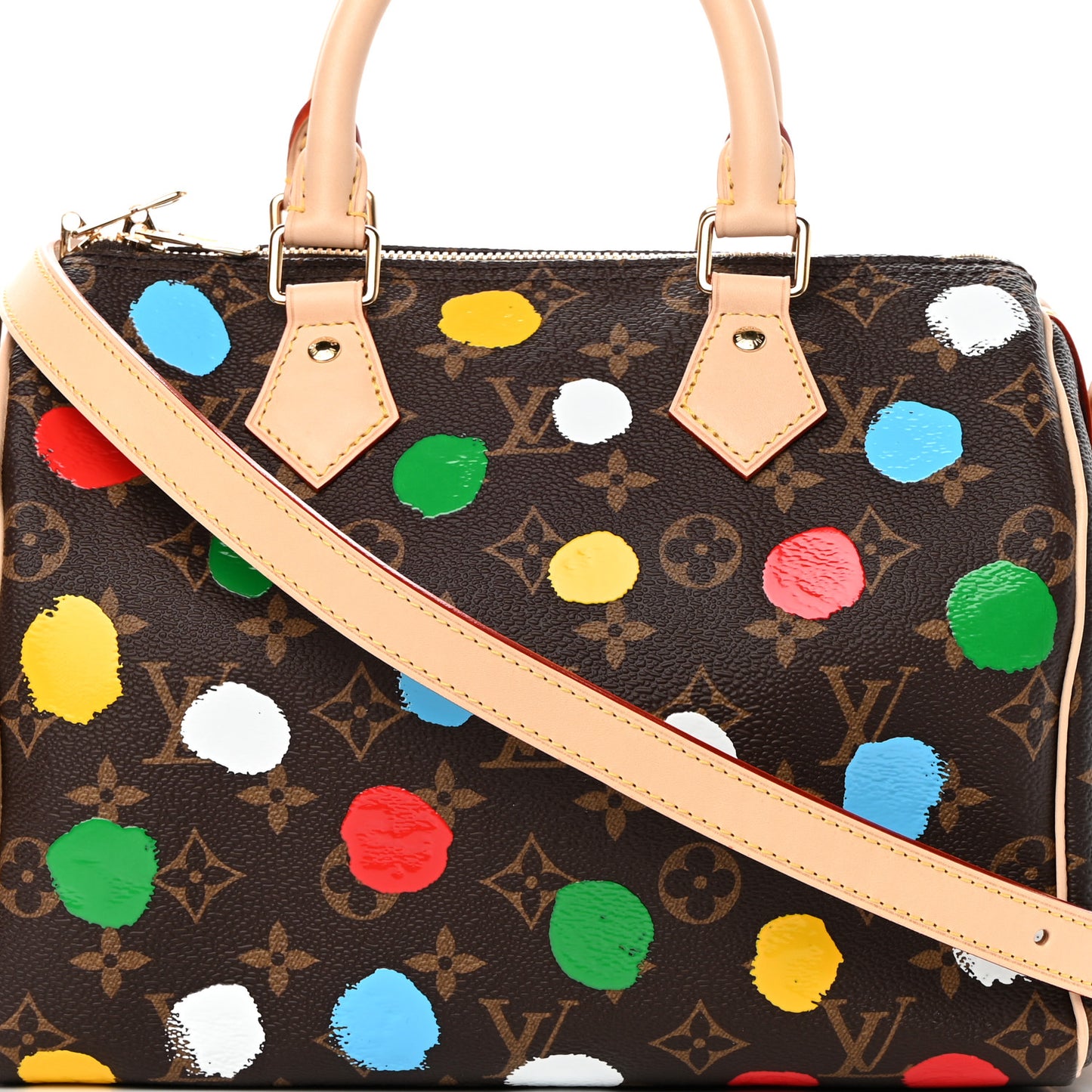 LV X YK Monogram Speedy Bandouliere 25 Multicolor