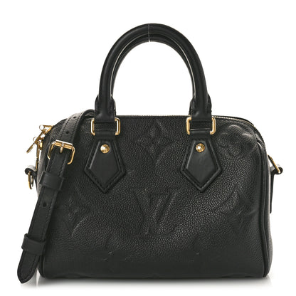 Louis Vuitton Empreinte Monogram Giant Speedy Bandouliere 20 Black 1 of 10