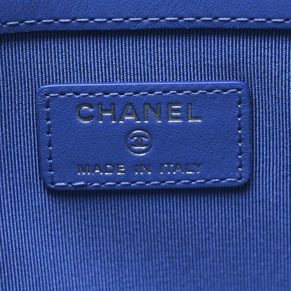 Chanel Caviar Ombre Medium Cosmetic Case Blue 6 of 9