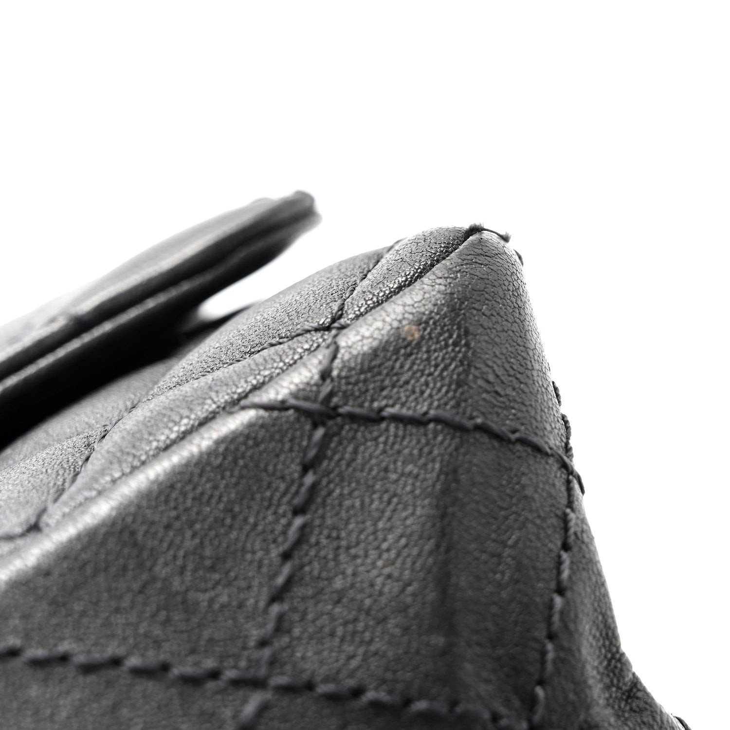 Chanel Metallic Sheepskin Quilted 2.55 Reissue Mini Flap Dark Silver 11 of 12
