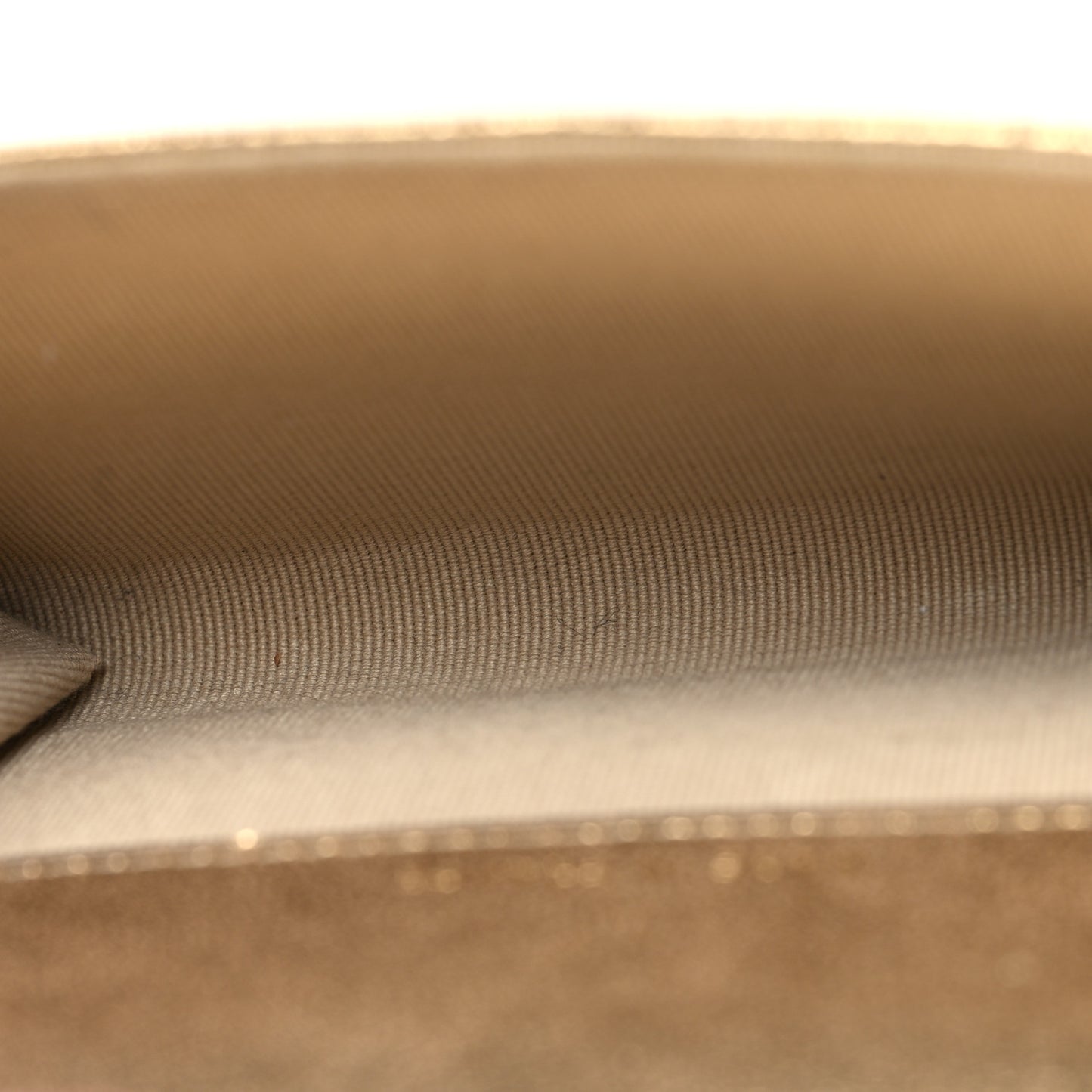 Metallic Lambskin Quilted Flap Card Holder Wallet Gold