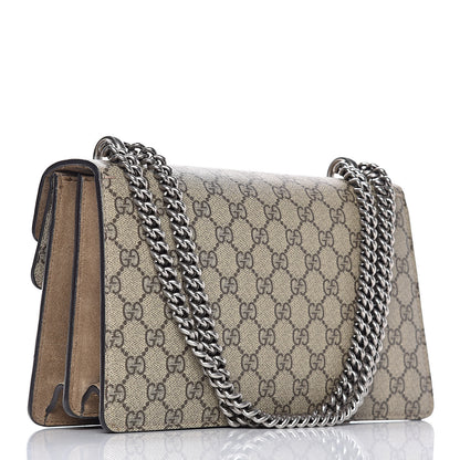 Gucci GG Supreme Monogram Small Dionysus Shoulder Bag Taupe 3 of 12