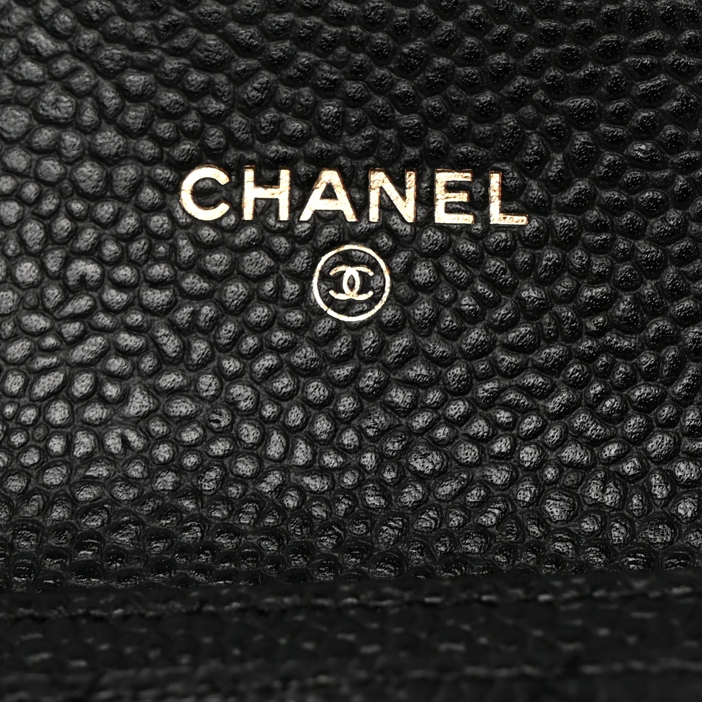Caviar Quilted Flap Card Holder Black