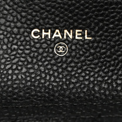 Chanel Caviar Quilted Flap Card Holder Black 6 of 8