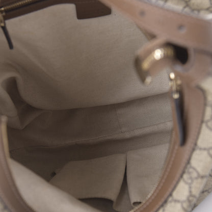 Gucci GG Supreme Monogram Margaux Calfskin Medium Nice Hobo Beige Ebony Acero 5 of 11