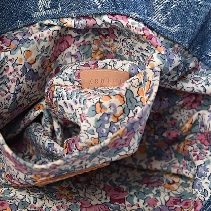 Louis Vuitton Denim Patchwork Posty Messenger Bag Blue 7 of 14