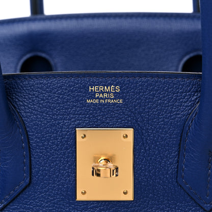 Hermes Taurillon Novillo Birkin 30 Bleu Saphir 7 of 12