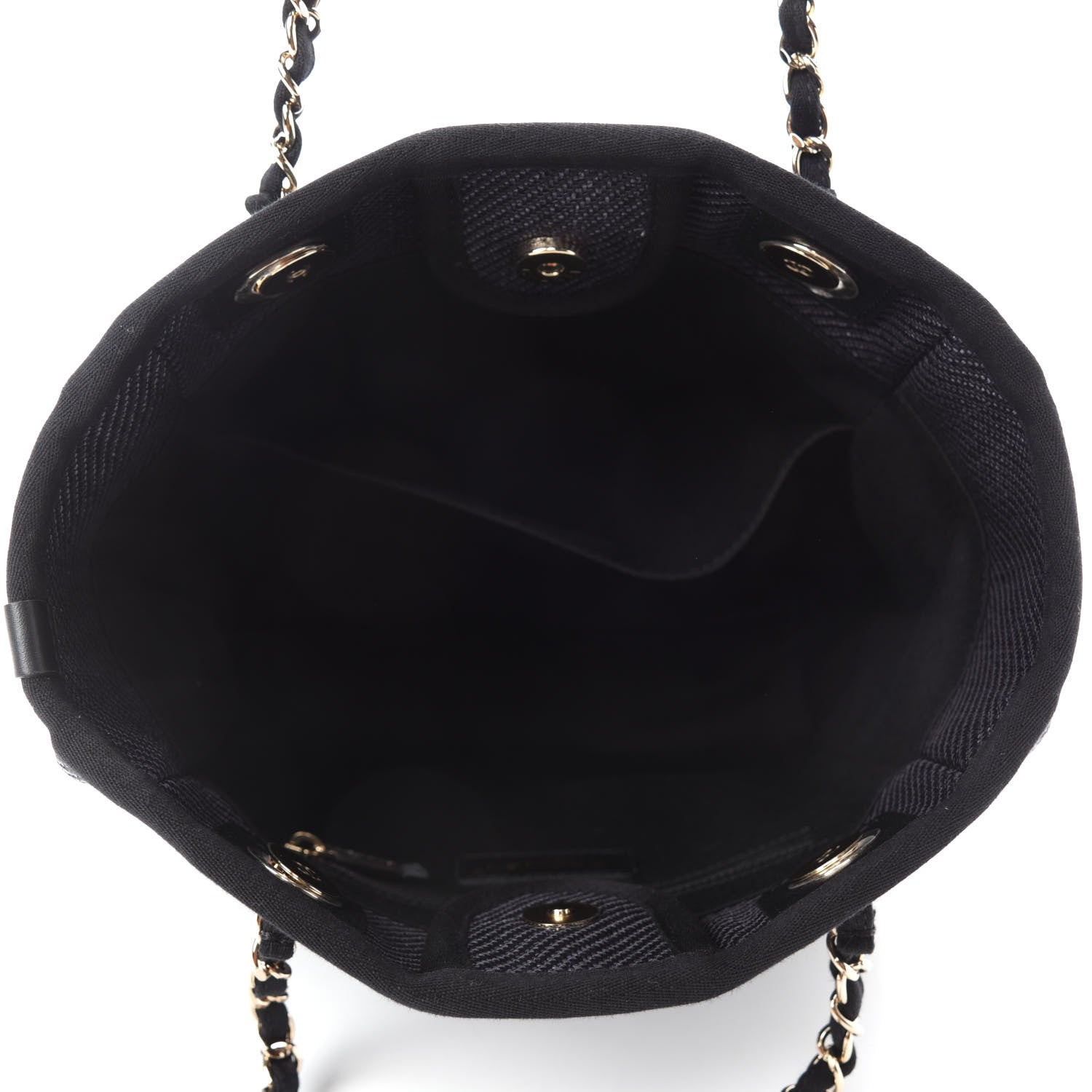 Chanel Mixed Fibers Calfskin Mini Deauville Tote Black 5 of 11