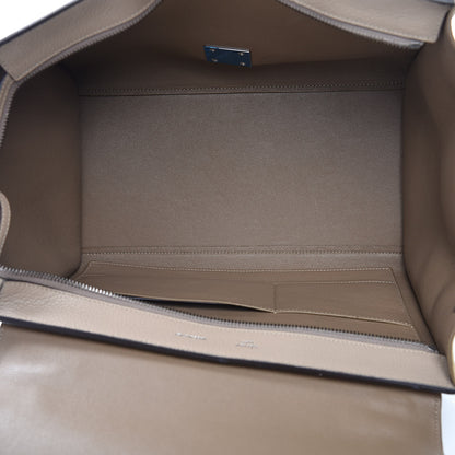 Celine Drummed Calfskin Suede Medium Trapeze Dune 7 of 8