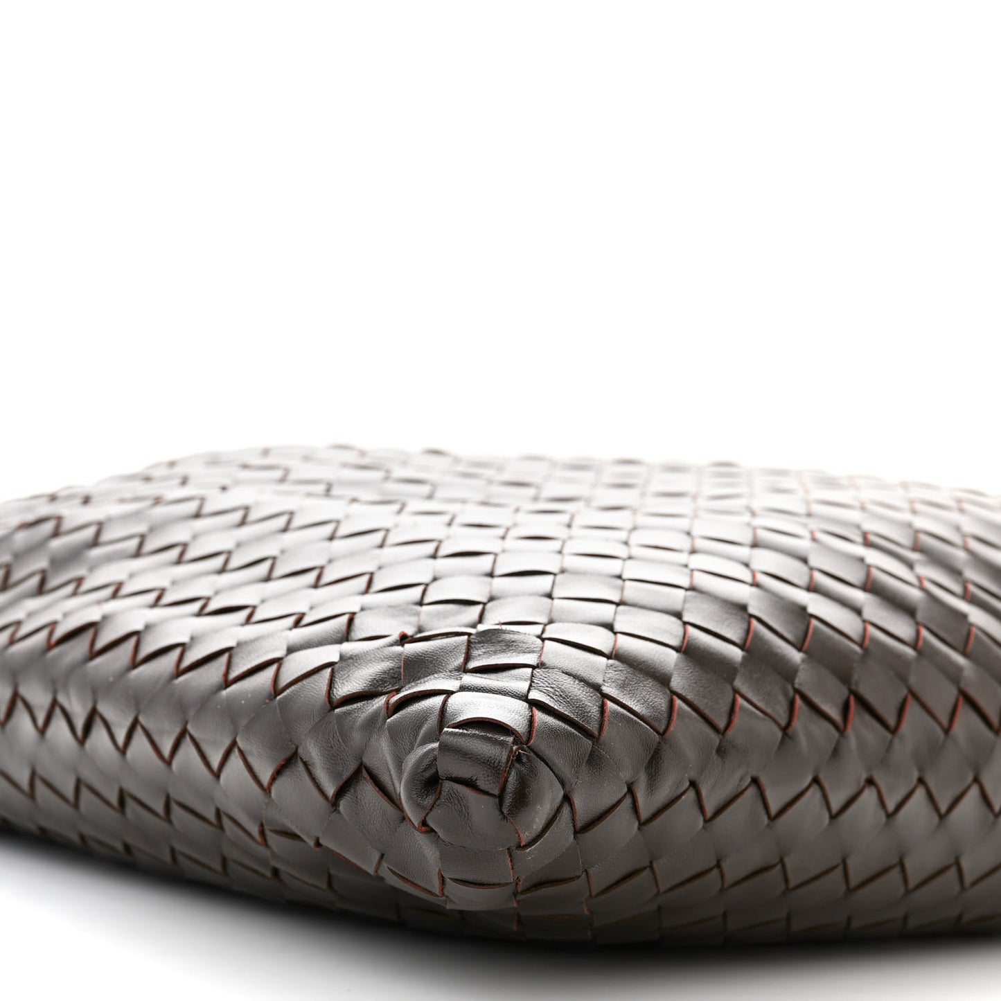 Calfskin Intrecciato Large Hop Ebano