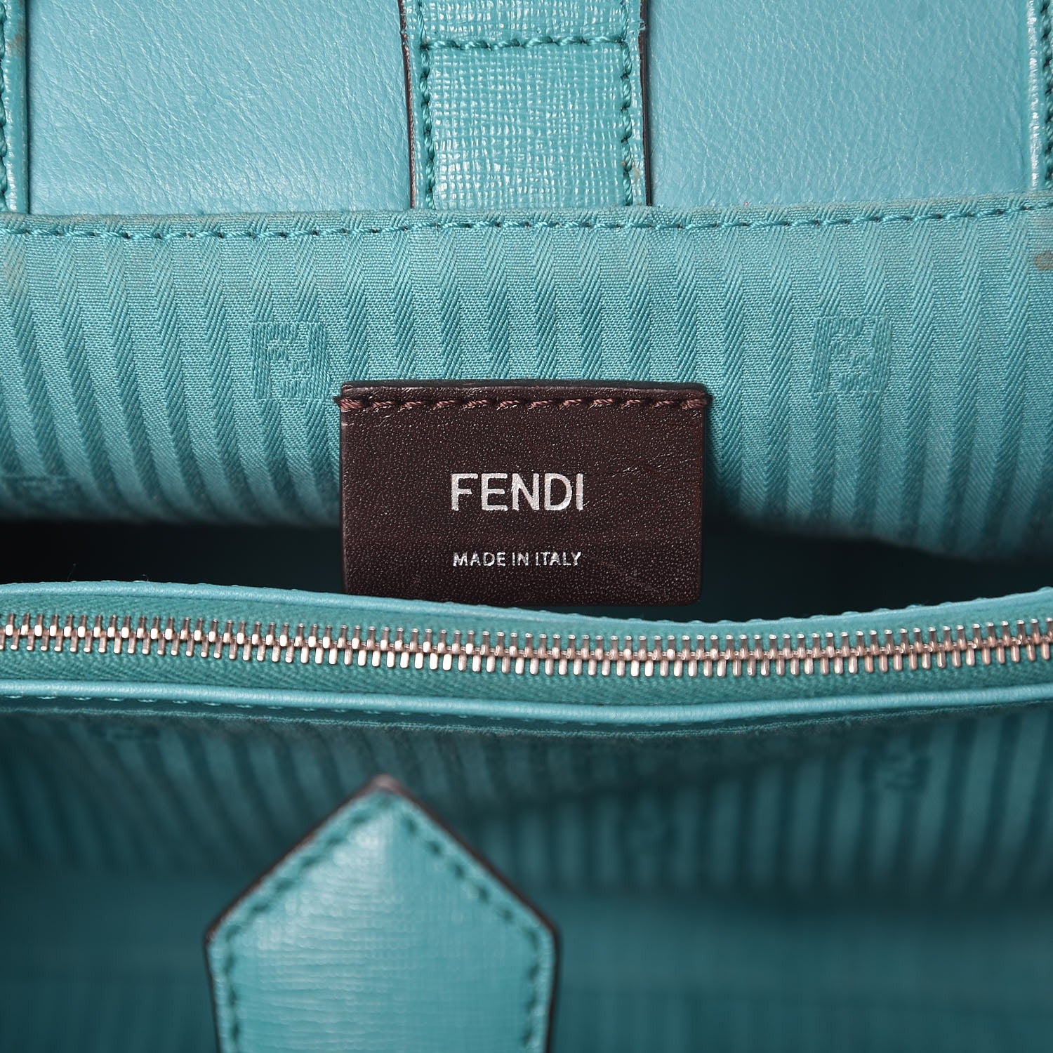 Fendi Vitello Elite Flamingo Petite 2Jours Tote Lago 7 of 8