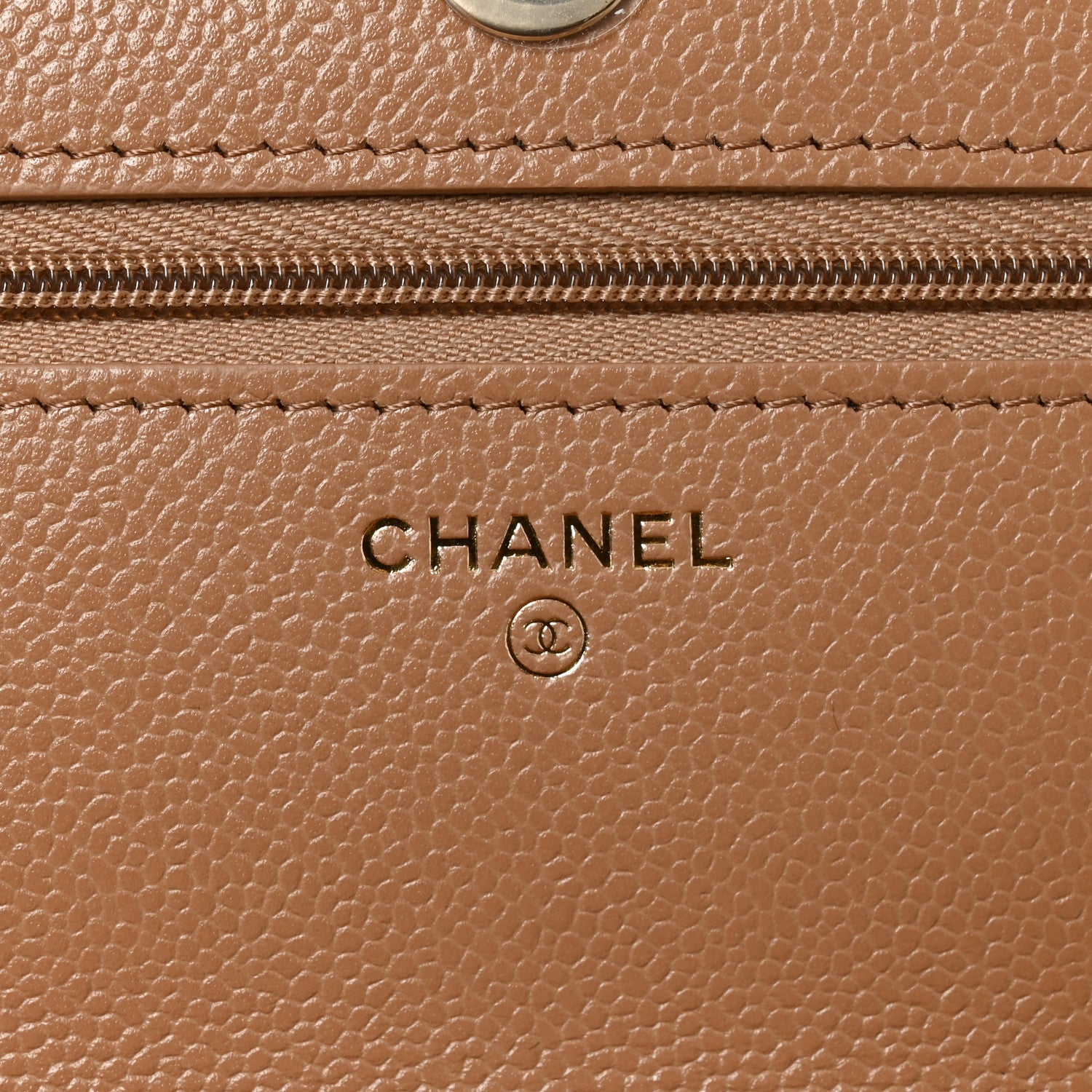 Chanel Caviar Quilted Multi Chain Wallet On Chain WOC Beige 5 of 11