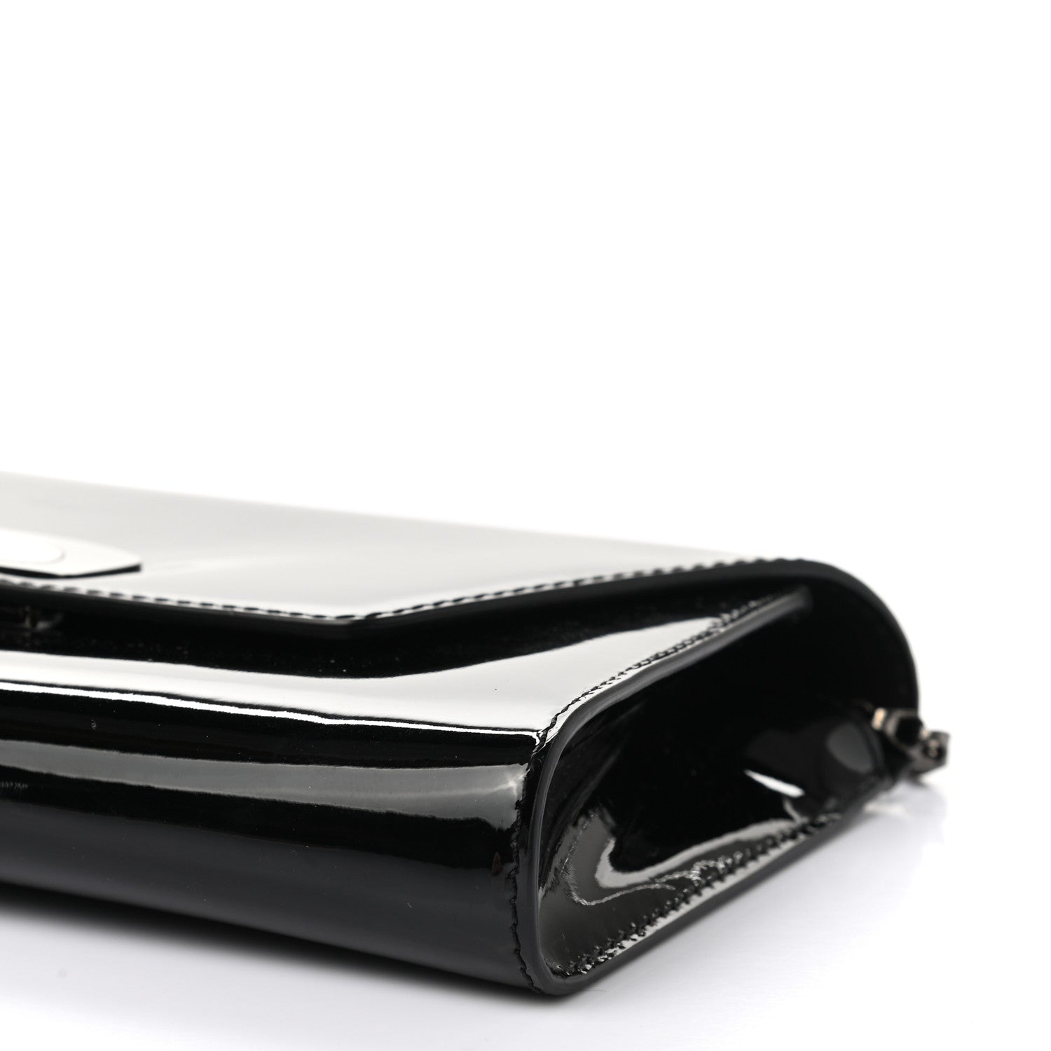 Christian Louboutin Patent Vero Dodat Clutch Black 9 of 10