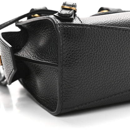 Balenciaga Grained Calfskin Neo Classic Gold Hardware Nano City Crossbody Black 7 of 8