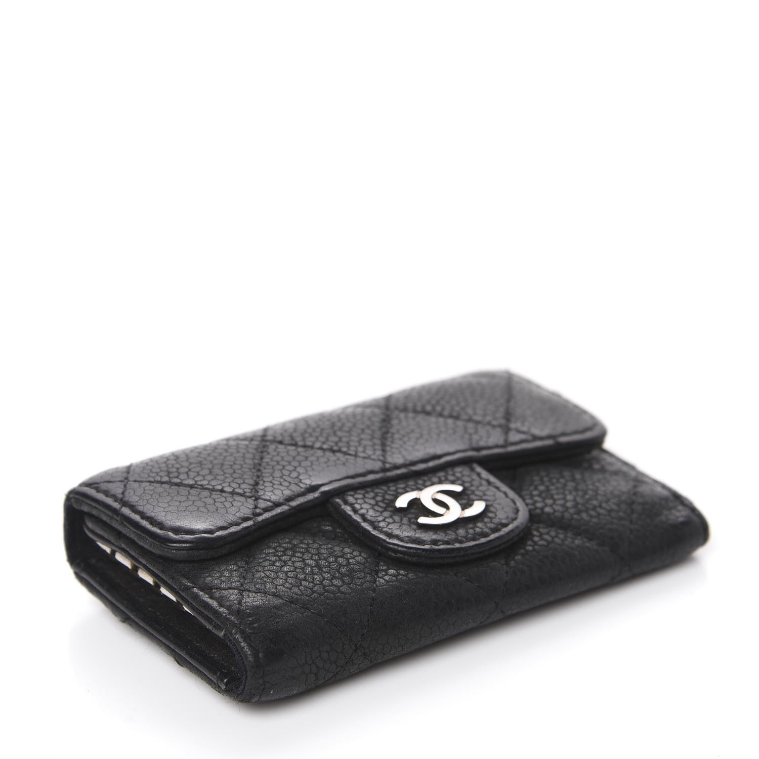 Chanel Caviar Quilted 6 Key Holder Black 3 of 12