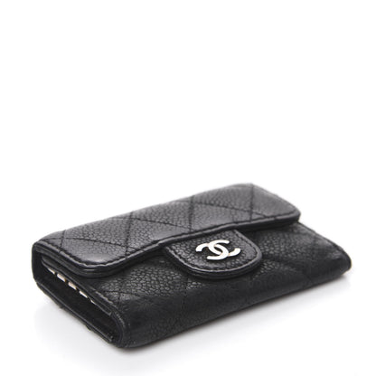 Chanel Caviar Quilted 6 Key Holder Black 3 of 12