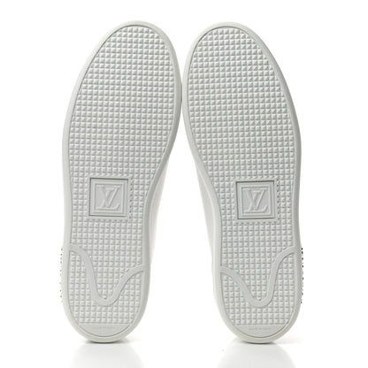 Louis Vuitton Calfskin Calf Hair Monogram Giant Jungle Frontrow Sneakers 39 White 5 of 10