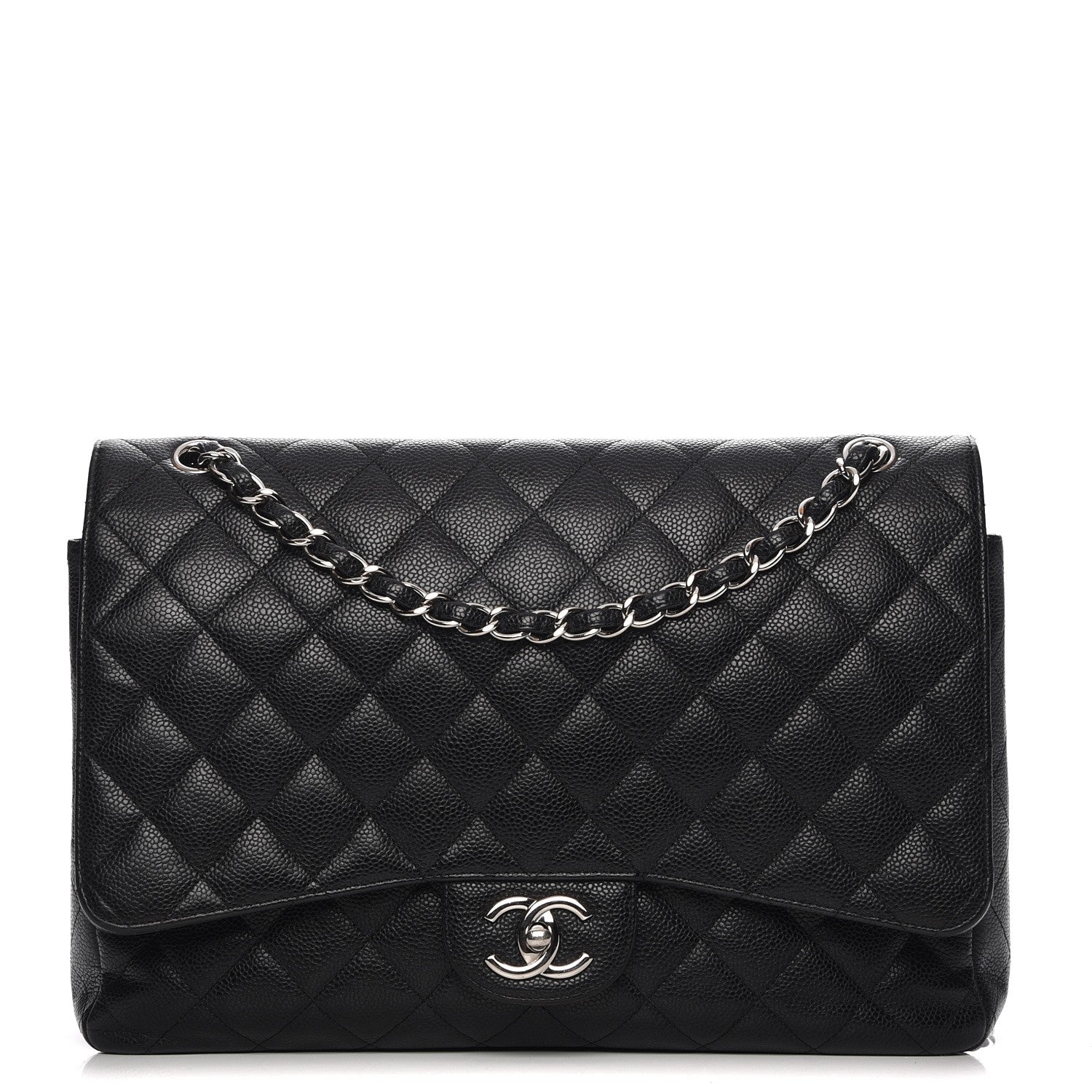 Chanel Caviar Quilted Maxi Double Flap Black 1 of 7