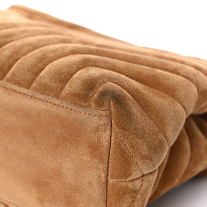 Saint Laurent Suede Y Quilted Monogram Medium Loulou Chain Satchel Cinnamon 11 of 27