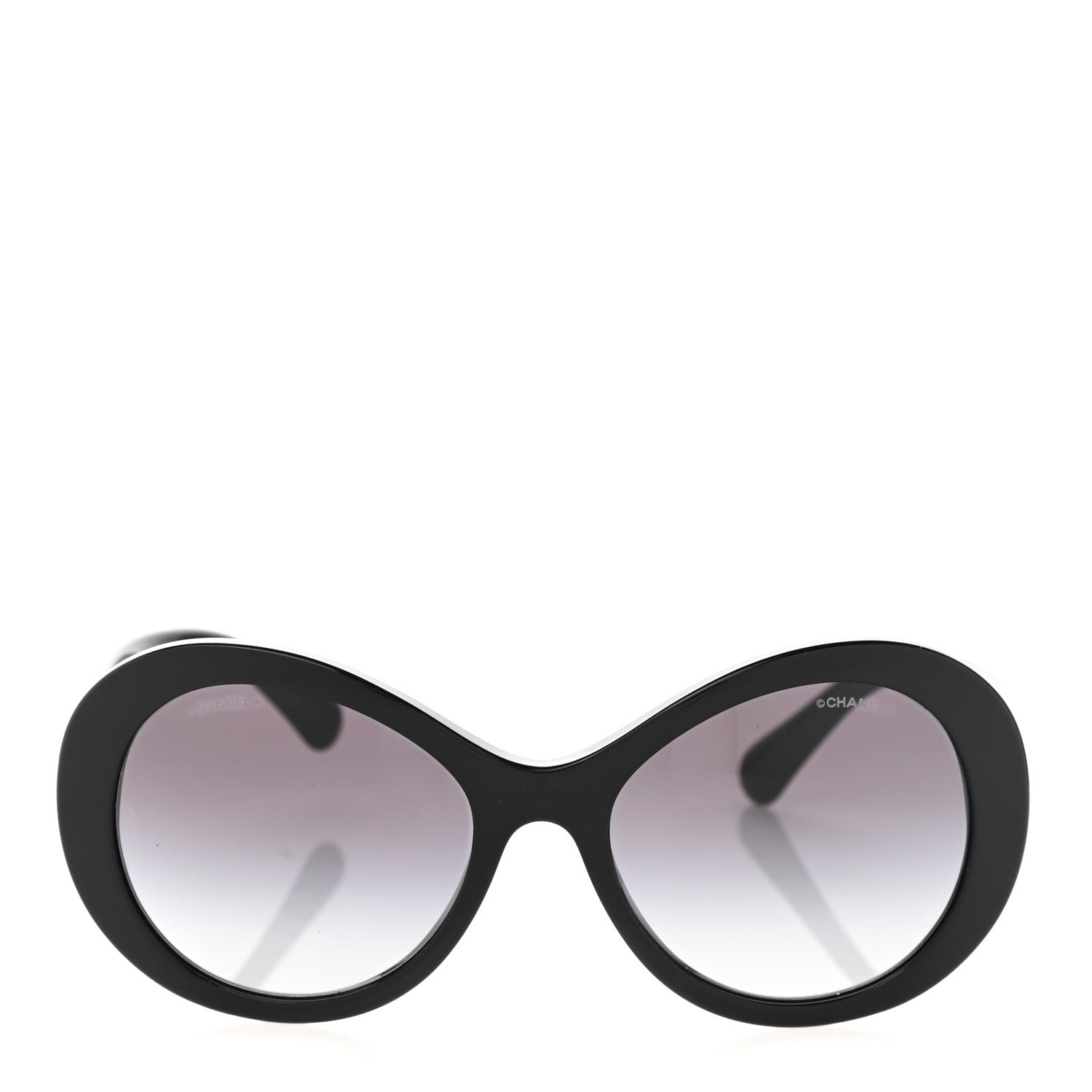 Chanel Oval CC Sunglasses 5372 Black 2 of 8