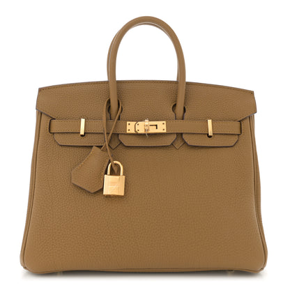 Hermes Togo Birkin 25 Bronze Dore 1 of 10