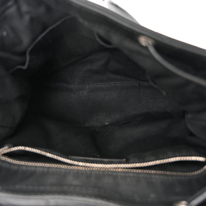 Saint Laurent Calfskin Y Quilted Monogram Small Loulou Backpack Black 5 of 14