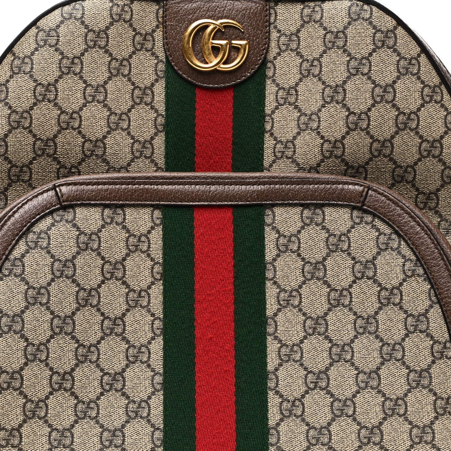 Gucci GG Supreme Monogram Medium Ophidia Day Backpack Brown 8 of 11