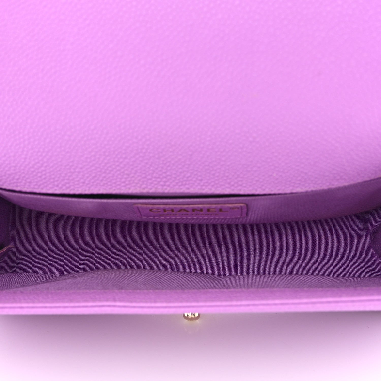 Chanel Caviar Quilted Medium Boy Flap Purple 5 of 11