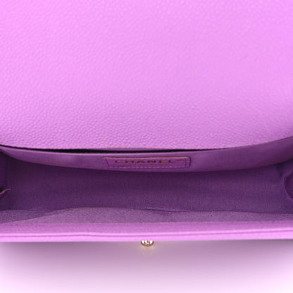 Chanel Caviar Quilted Medium Boy Flap Purple 5 of 11