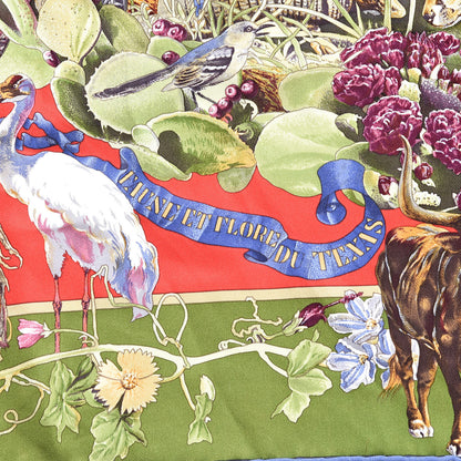 Hermes Silk Faune Et Flore Du Texas Scarf 65 4 of 8
