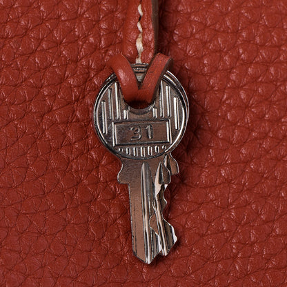 Hermes Taurillon Clemence Birkin 35 Sanguine 14 of 32
