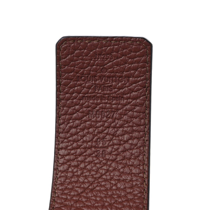 Louis Vuitton Taurillon Calfskin LV Tilt Reversible Belt 95 38 Navy Cognac 4 of 4