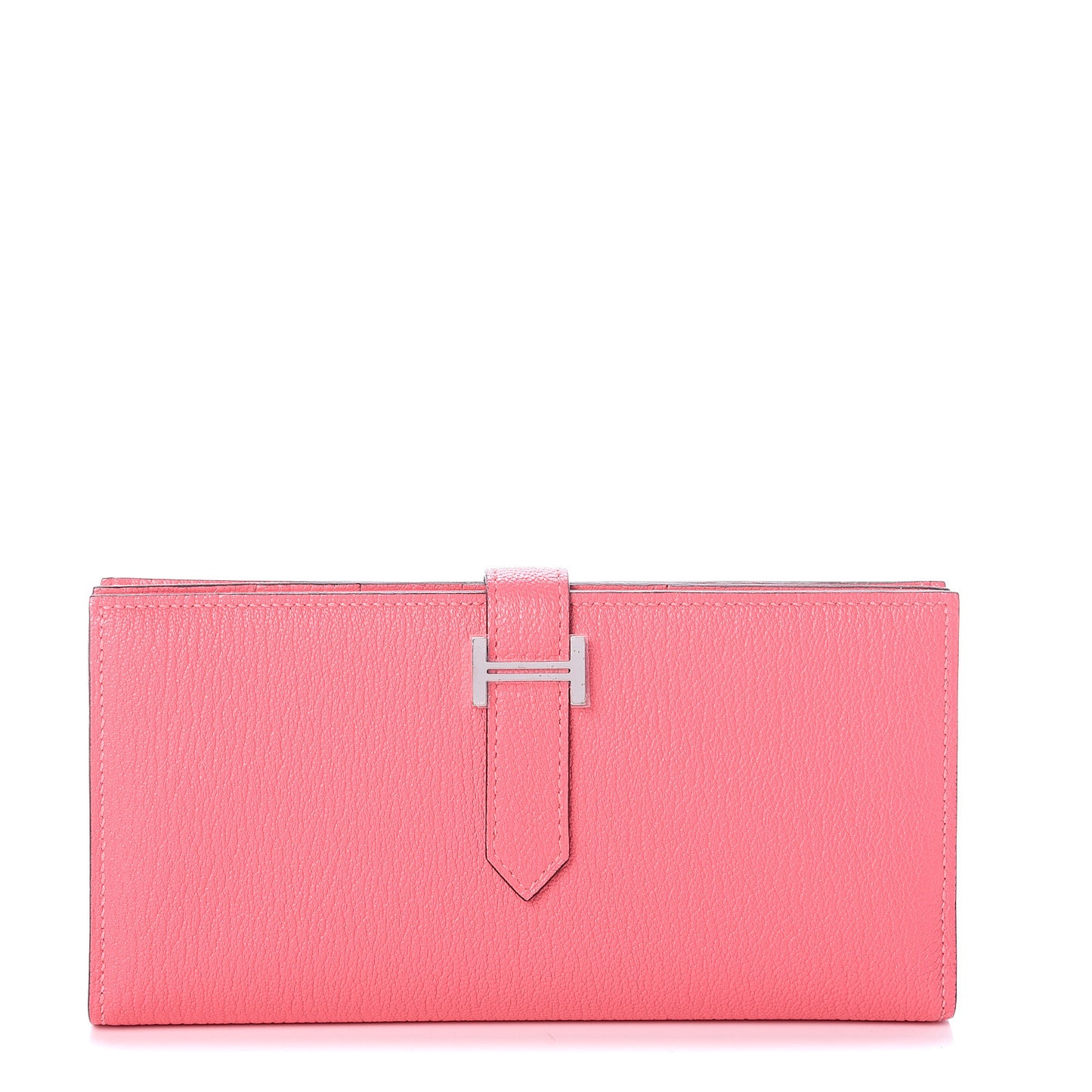 Chevre Mysore Bearn Gusset Wallet Rose Lipstick