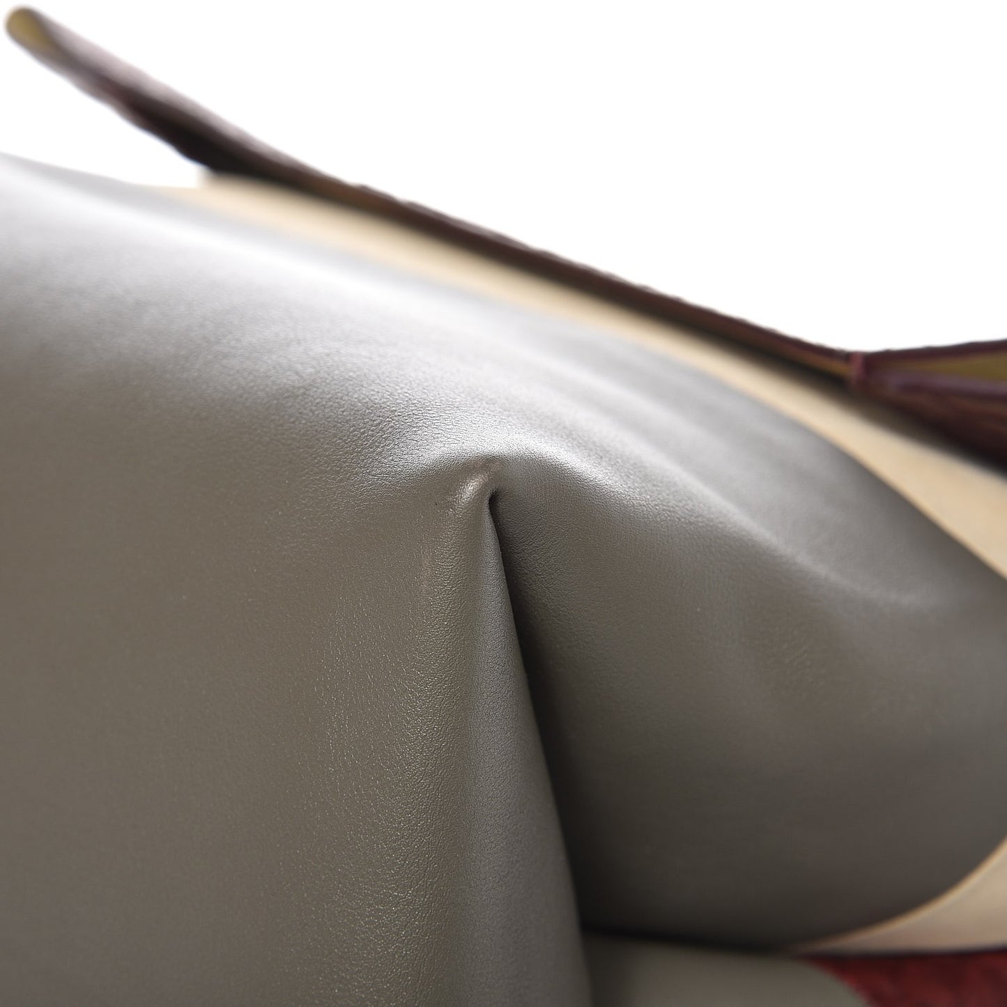 Python Calfskin All Soft Shoulder Bag Burgundy