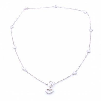 Tiffany Sterling Silver Elsa Peretti Open Heart Lariat Necklace 3 of 5