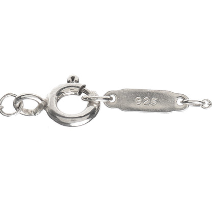 Tiffany Sterling Silver Folded Heart Pendant Necklace 5 of 5