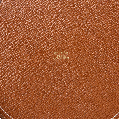 Hermes Courchevel Toile Standy Gold Natural 5 of 11