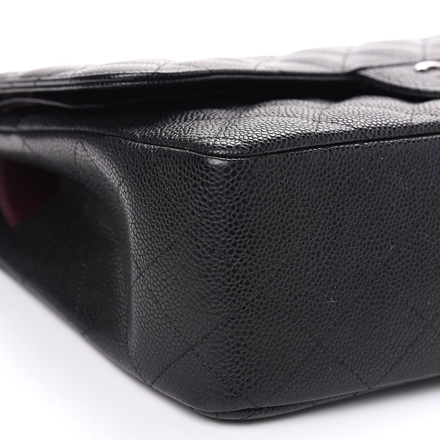 Chanel Caviar Quilted Jumbo Double Flap Black 7 of 14