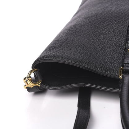 Versace Cervo Embossed Vitello Medusa Tote Black 13 of 15