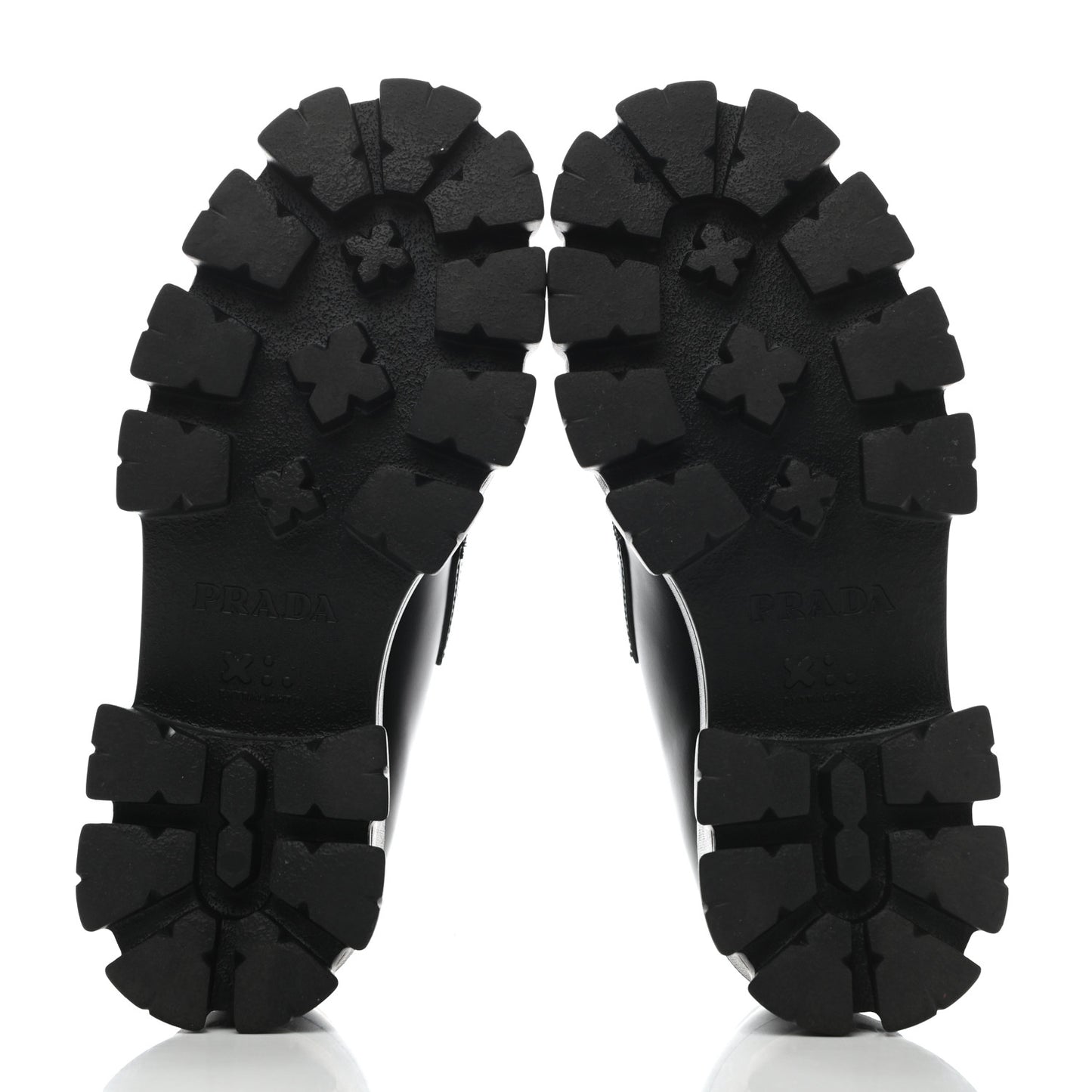 Spazzolato Rois Metal Triangle Logo Monolith 55mm Loafers 37 Black