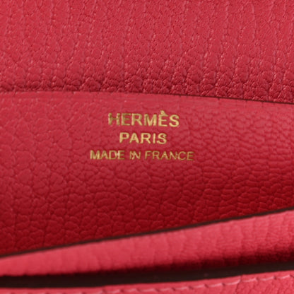 Hermes Chevre Mysore Bearn Gusset Wallet Rose Azalee 6 of 7