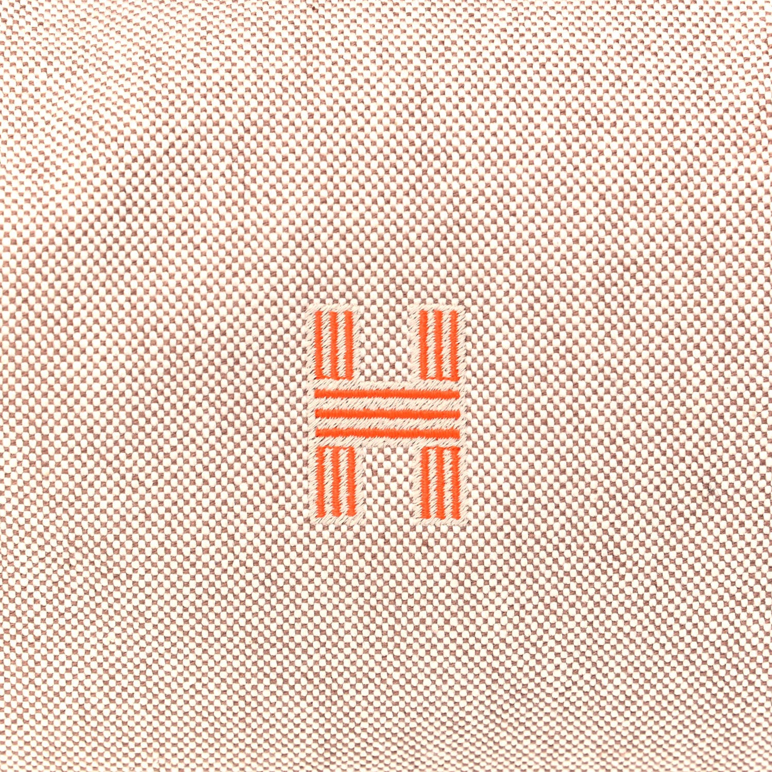 Hermes Canvas Large Bride-A-Brac Pouch Natural Orange 7 of 9