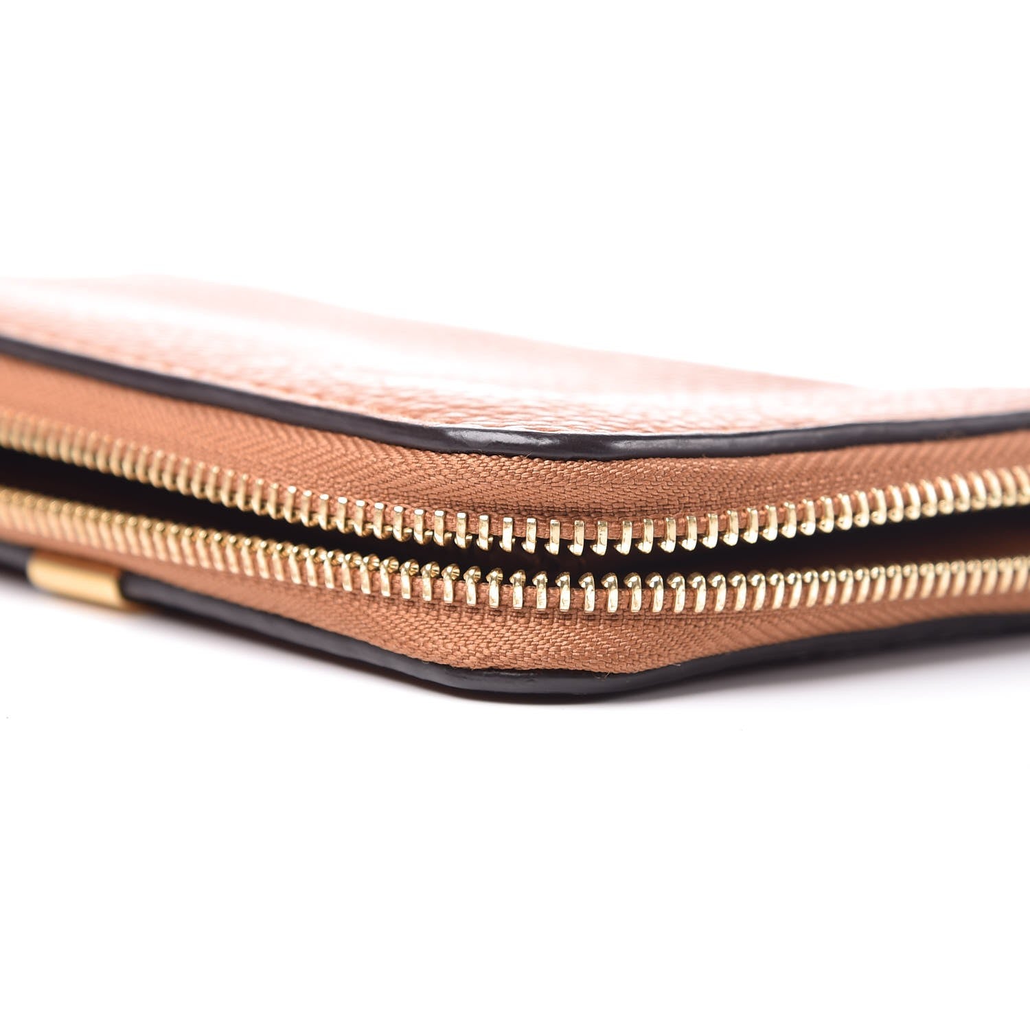 Chloe Grained Calfskin Marcie Long Zip Around Wallet Tan 9 of 10