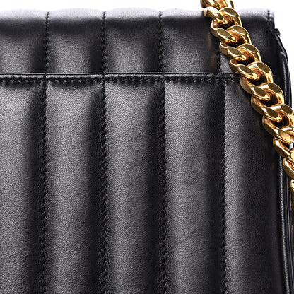 Saint Laurent Lambskin Matelasse Monogram Medium Vicky Chain Bag Black 9 of 14