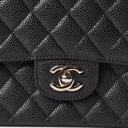 Chanel Caviar Quilted Medium Double Flap Black 9 of 10