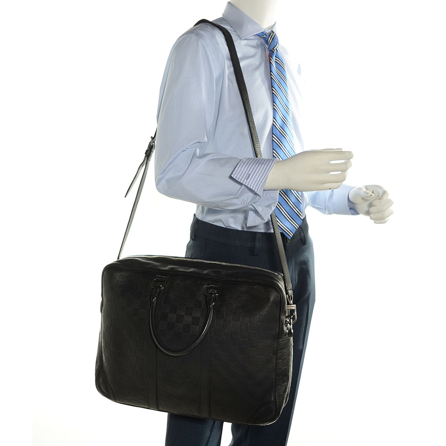 Damier Infini Porte-Documents Voyage GM Onyx