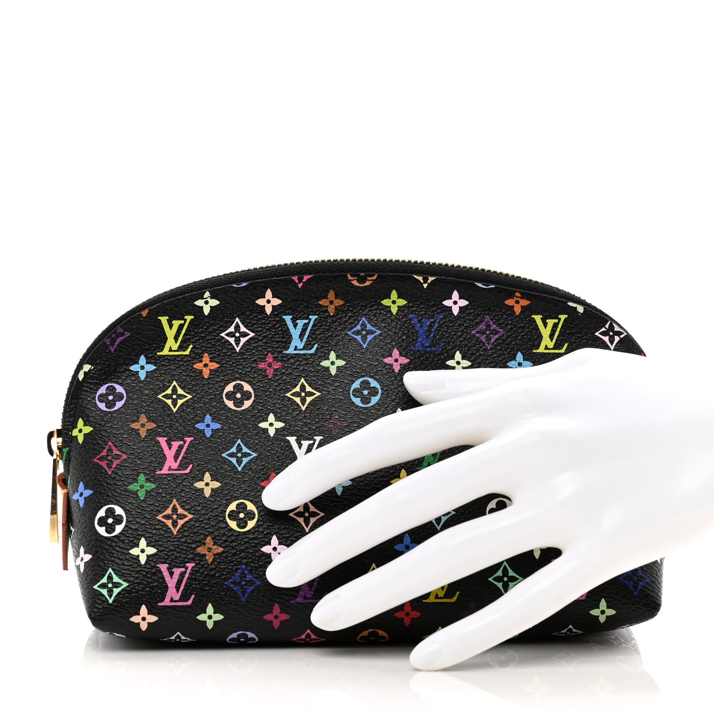 Monogram Multicolor Cosmetic Pouch Black Grenade