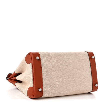 Hermes Toile Swift Verso Birkin 30 Cuivre Mauve Pale 4 of 11