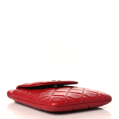 Chanel Lambskin Quilted CC Phone Holder Red 5 of 10